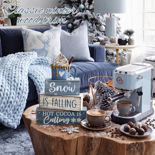 4 Pcs Christmas Table Decor (Snow is Falling)