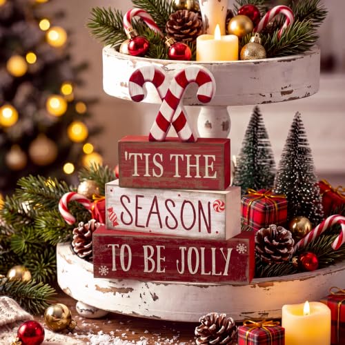 4 Pcs Christmas Table Decorations (Candy Cane)