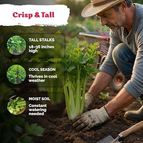 1500 Tall Utah Celery Heirloom Vegetable Seeds