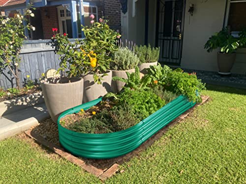 Galvanized Raised Garden Bed Kit (4×2×1ft(1pcs） / 3-green)
