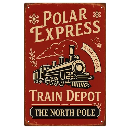 Express Admit One Metal Tin Sign (Polar)