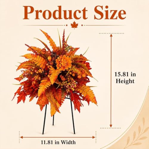 Harvest Floral Garden Stake Arrangement (5pcs)