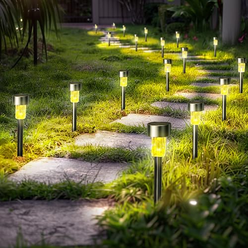24 Pack Solar Lights Outdoor Waterproof (Warm White)