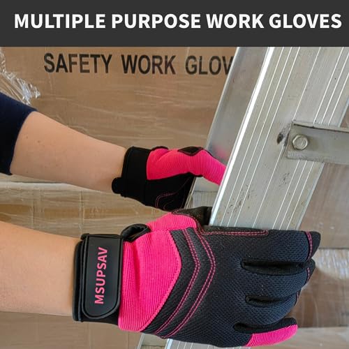 Women's Large Pink Work Gloves (1 Pair Per Pack-pink Work Gloves / Large)