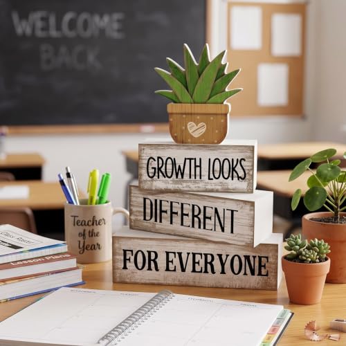 4 Pcs Farmhouse Table Decor (Growth Looks Different for Everyone)