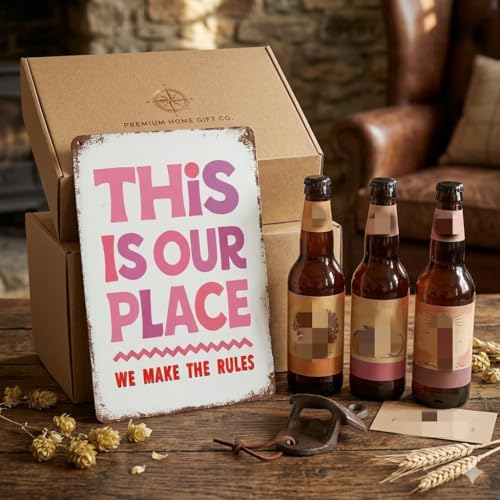 Our Place We Make The Rules Metal Tin Sign (Place)