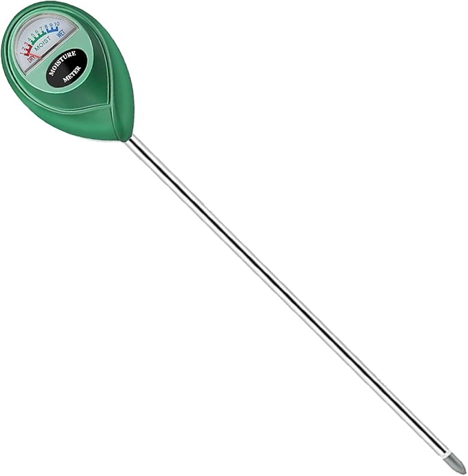 Soil Moisture Meter, Long Probe Soil Moisture Monitor for House Plants, Soil Hygrometer Moisture Sensor for Indoor & Outdoor, Garden, Farm, Lawn Plant Care, No Battery Needed(Green)