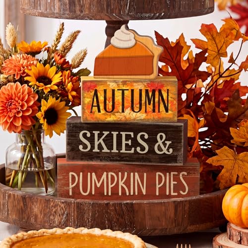 3 Pcs Fall Table Decor (Pumpkin Pie)