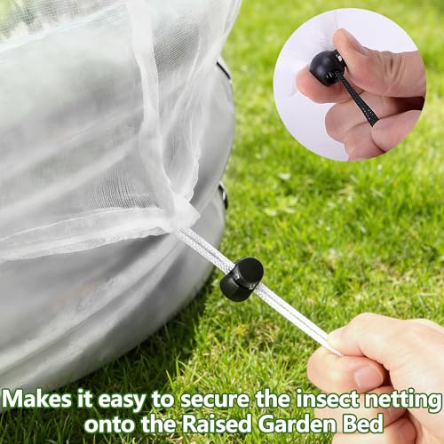 2 Pack Garden Netting for Raised Beds (4 X 2 Ft)