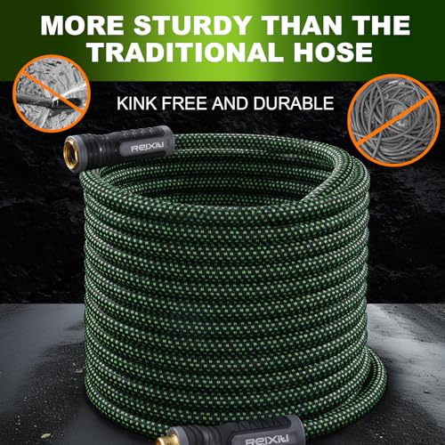 Garden Hose Flexible Water Hose (Green / 25FT)