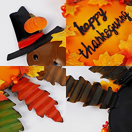 Set of 2 Turkey Garden Stakes Thanksgiving Decor