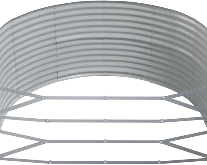 Garden Raised Bed Steel Welded Wire Landscape Retaining Wall Fencing Galvanized, 176 x 55.1 x 26.8 in