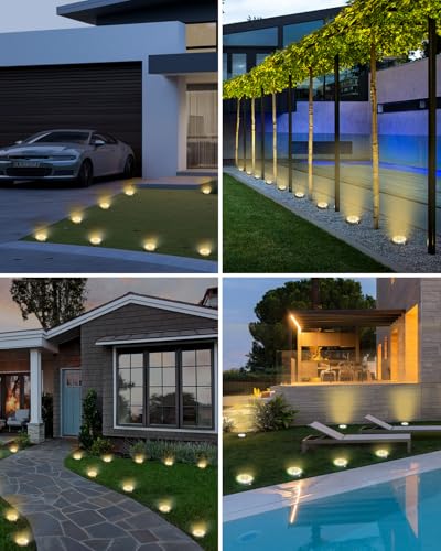 2 Pack Solar Lights Outdoor Waterproof (Warm White / 2 Pack)