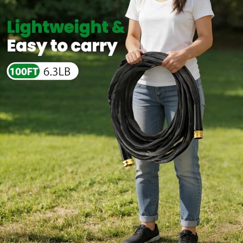 Garden Hose 100FT (Black / 100FT)