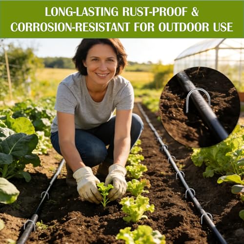 22 Pack Landscape Staples (6 Inch/Round Top-22 Pcs)