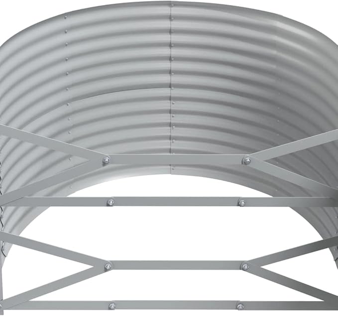 Garden Raised Bed Galvanized Steel Metal Cage Welded Wire for Garden Fence Walls Landscape on Patios - Large Steel Bed Basket