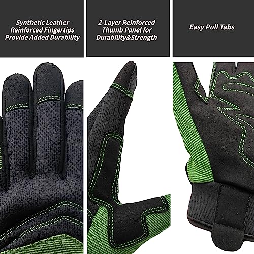 Utility Work Gloves Women (1 Pair Per Pack-green Work Gloves / Small)
