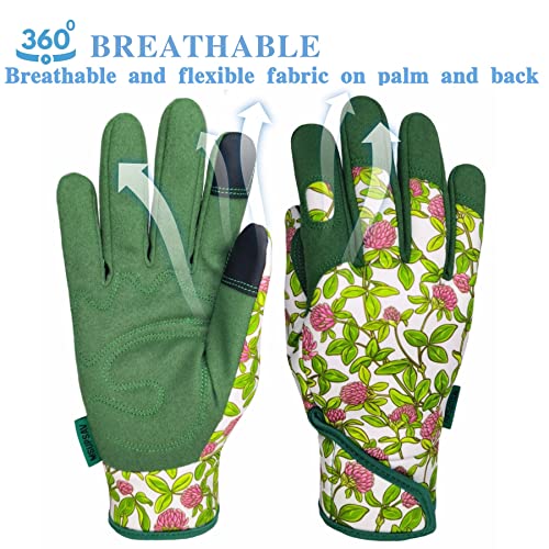 2 Pairs Gardening Gloves (2 Pairs Per Pack-green / Large)