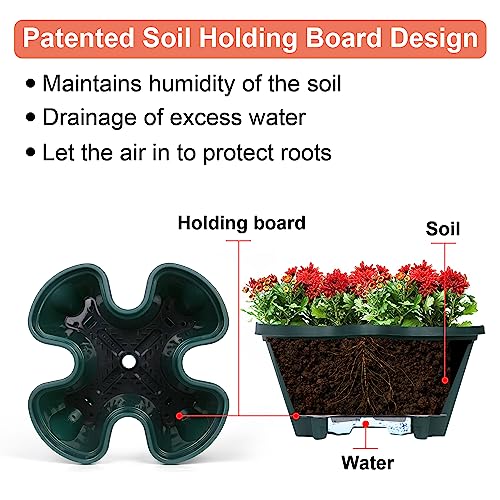 Vertical Planter Tower (Green / 5 Tier)