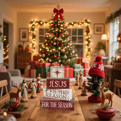 4 Pcs Christmas Table Decor (Jesus)