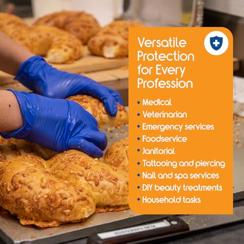 Cobalt Blue Nitrile Disposable Gloves (Small / Blue - Box of 100)