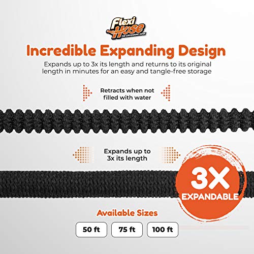 Lightweight Expandable Garden Hose (Black / 25 ft)