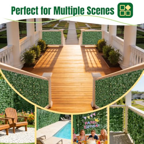 Artificial Ivy Privacy Fence Screen (140 in x 60 in - Maple Leaf)