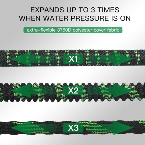 100 ft Expandable Garden Hose (Green / 100FT)
