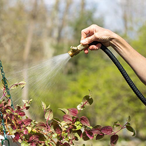 Lightweight Expandable Garden Hose (Black / 50 ft)