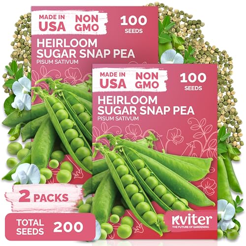 200 Sugar Snap Peas Heirloom Vegetable Seeds for Planting