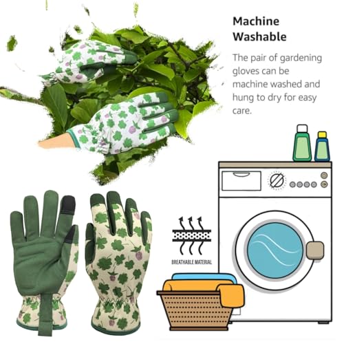 Gardening Gloves Women (1 Pair Per Pack-green Leaf / Medium)