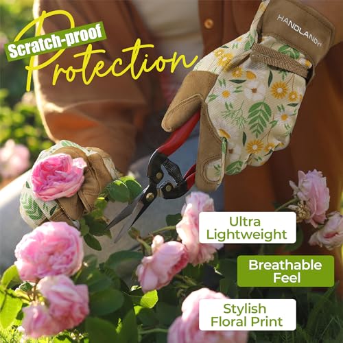 Gardening Gloves for Women (Khaki / Small (Pack of 1))