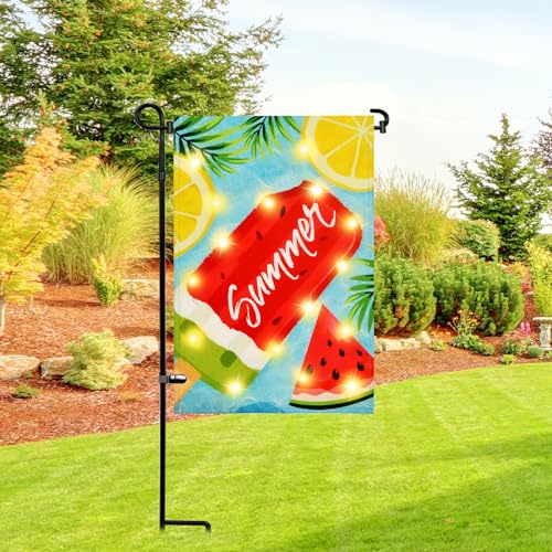 Garden Flag Stand Holder (Flagpole / 12x18 Inch)