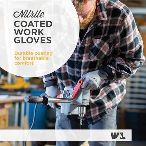 10 Pair Pack Nitrile Work Gloves