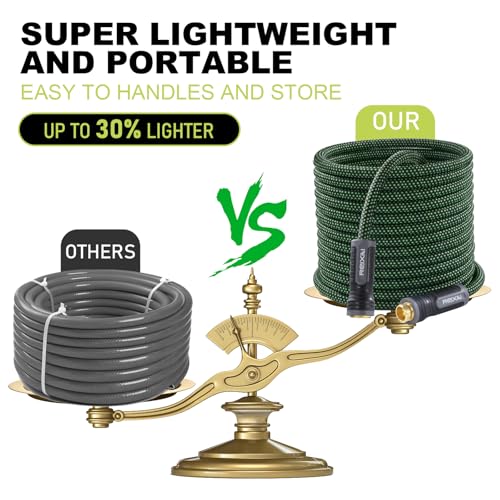 Garden Hose Flexible Water Hose (Green / 25FT)