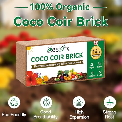 2 Pcs Coco Coir Brick for Plants (2pcs)