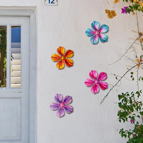 Metal Flowers Wall Decor (Flowers-H)