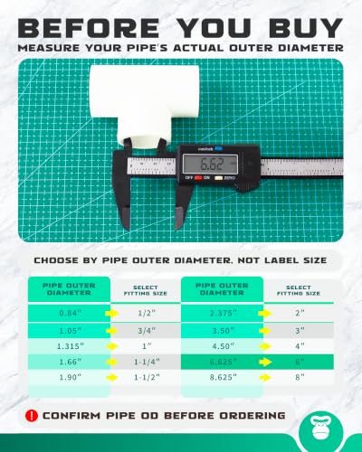 1 Pack 6 Inch PVC Pipe (6inch)