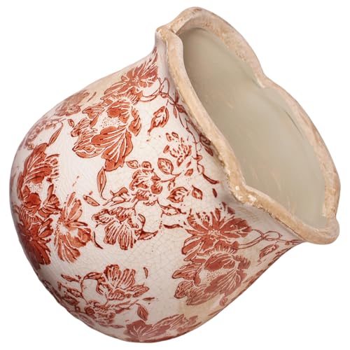 Country Farmhouse Fall Planters (Red Flower)
