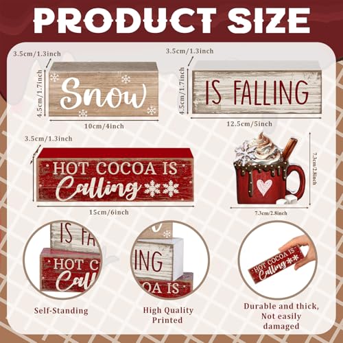 4 Pcs Christmas Table Decor (Chocolate)
