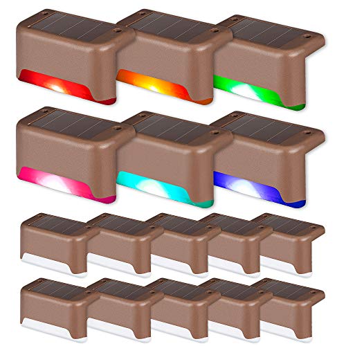 Color Changing Solar Deck Lights (16 / Color Changing)