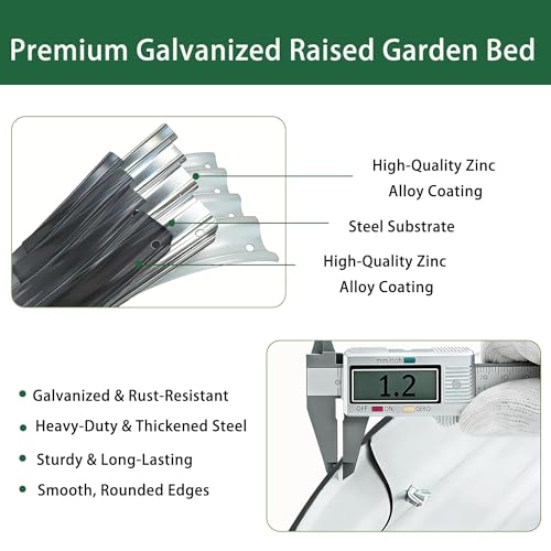 8×4×1 ft Large Gray Raised Garden Bed Planter (Gray / 8×4×1 ft (1 pcs))