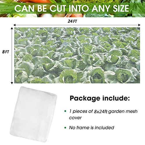 8'x24' Garden Netting (8 x 24 Ft x 1 pc)