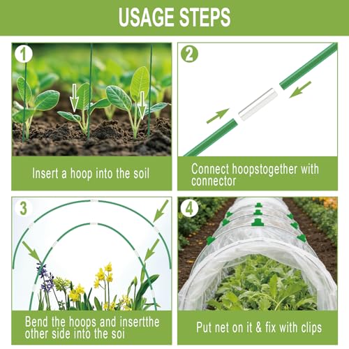 60PCS Garden Hoops for Raised Beds (60PCS)