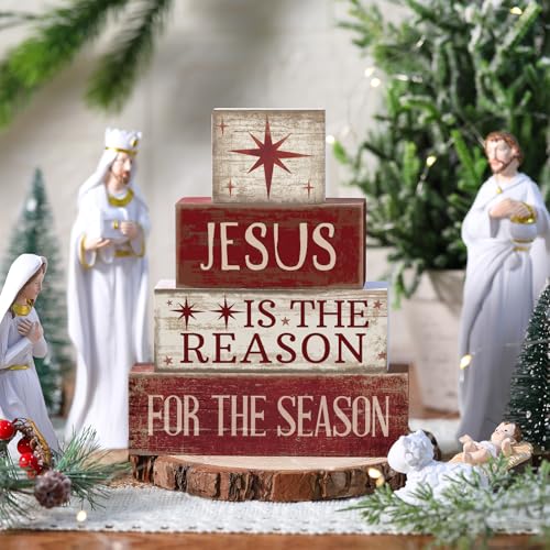 4 Pcs Christmas Table Decor (Jesus)