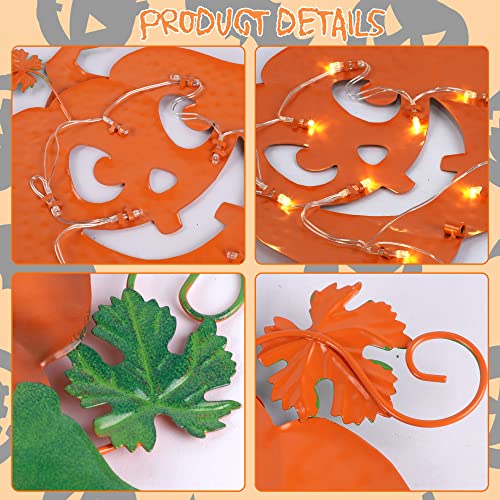 3 Pack Halloween Lighted Pumpkin Garden Stakes