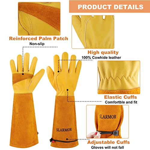Gardening Gloves for Women Men (Yellow / Small (Pack of 1))