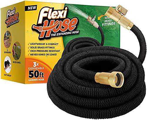 Lightweight Expandable Garden Hose (Black / 50 ft)