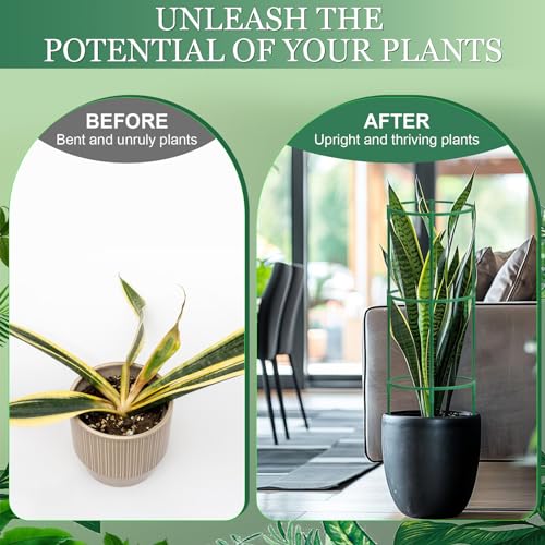 24Pcs Plant Support Stakes (green&24pcs)