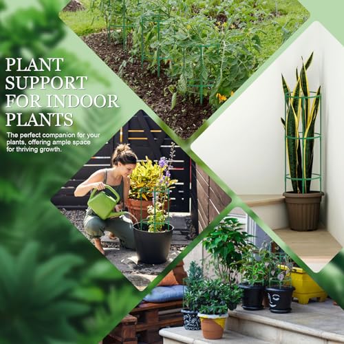 24Pcs Plant Support Stakes (green&24pcs)